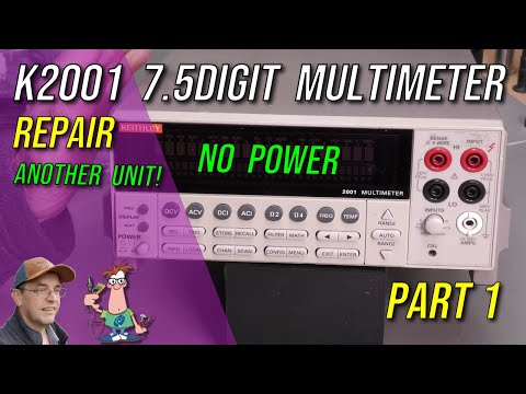 No.145 - Keithley 2001 7.5digit DMM Repair (2nd) Part 1