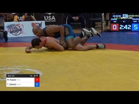 GR/GR 82 KG - QF - Michael Napier (WBU) Vs. Terrence Zaleski (USMC)