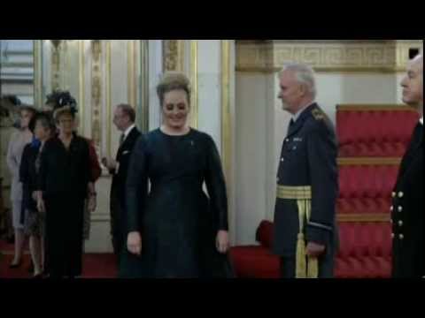 Adele at Buckingham Palace to receive MBE (December 19th, 2013)