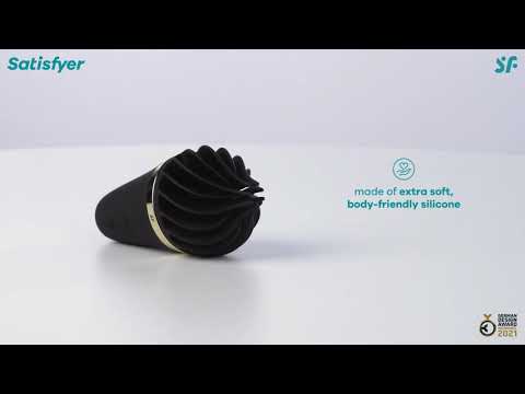 SATISFYER_White Treat Lay-On vibratorius Rožinės rudos spalvos ledo kūgio vibratorius video