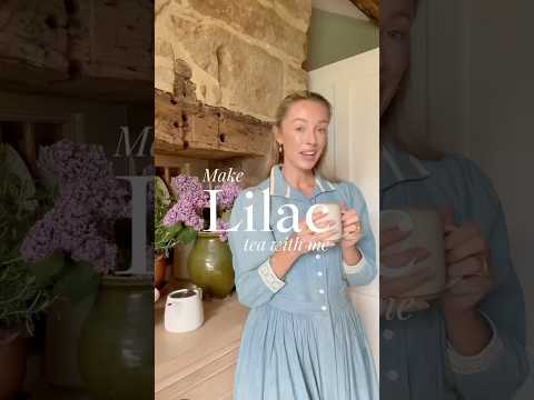 Lilac Tea ~ how to make this spring delicious drink 🪻🤍 #lilac My Dress ~ https://bit.ly/3YwUGbC