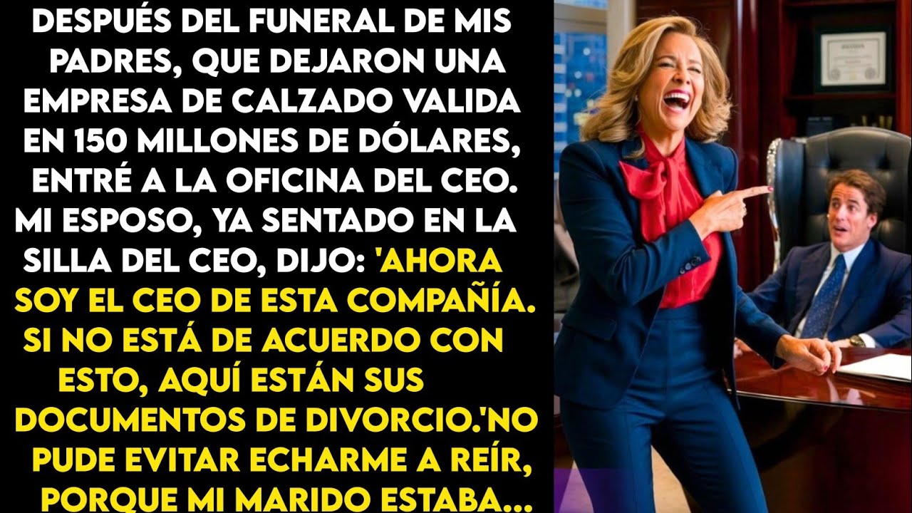 Después del funeral de mis padres, mi marido dijo: Heredaré la empresa de 150 millones de dólares.