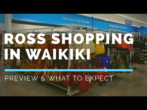 Um passeio por Ross em Waikiki, Oahu, Havaí
