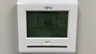 Setting up Fujitsu controller to sense temperature