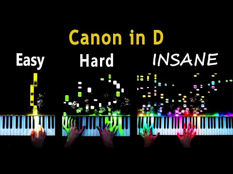 5 Levels of Canon in D - Easy to Insane