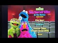 Sesame Street Sing Yourself Sillier At The Movies 2005 DVD Menu Walkthrough