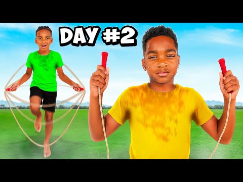 LAST PERSON TO STOP JUMP ROPING WINS!