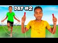 LAST PERSON TO STOP JUMP ROPING WINS