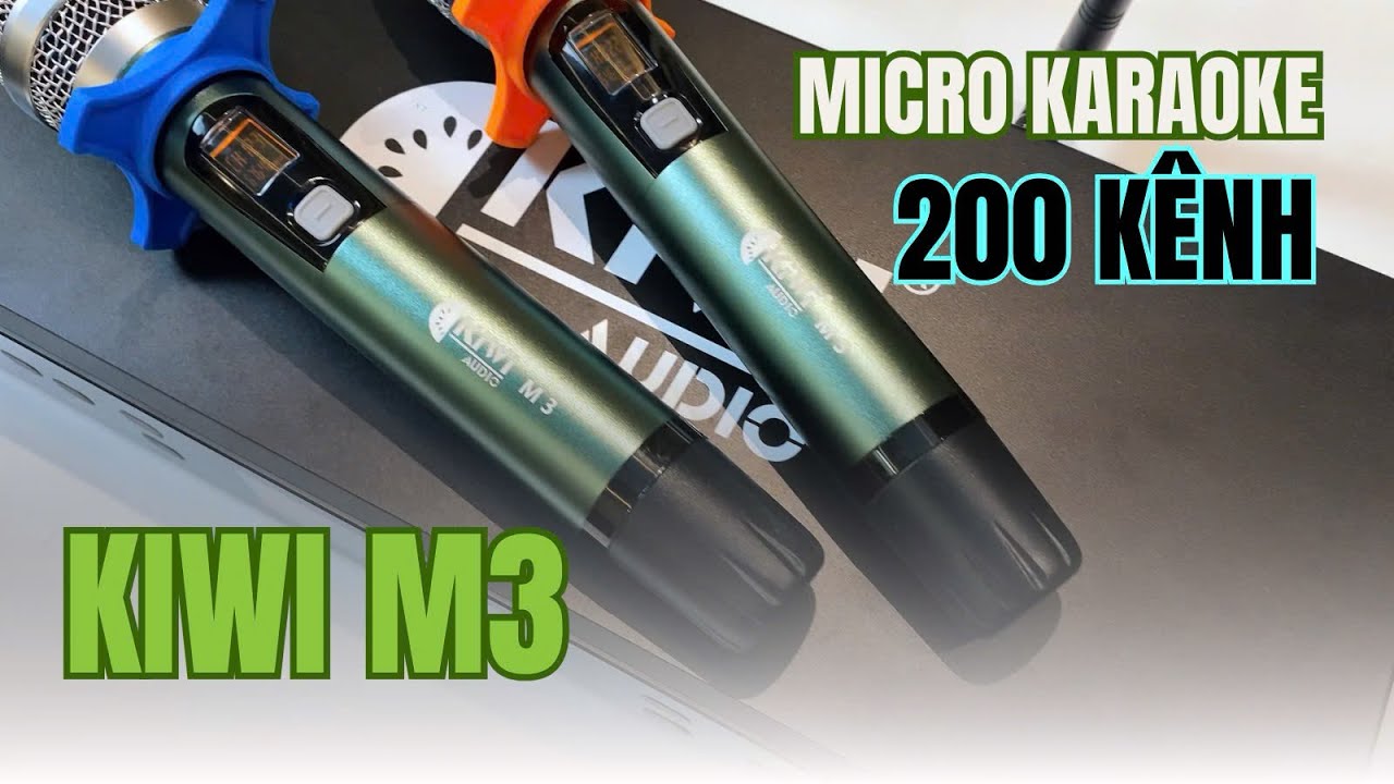 Khám phá bộ micro hát karaoke không dây Kiwi M3