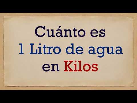Vídeo: Litros para kg: como converter por densidade
