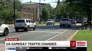University of Alabama gameday traffic changes