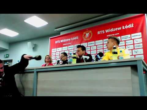 Konferencja prasowa po meczu Widzew Łódź - ŁKS 1926 Łomża (22.04.2017)