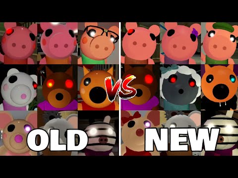 ROBLOX OLD PIGGY JUMPSCARES VS NEW PIGGY JUMPSCARES