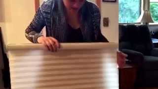How to fix a honeycomb blind