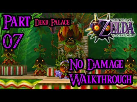 Zelda Majora's Mask 100% Walkthrough Widescreen HD Part 7 - Deku Palace - Magic Beans - Woodfall