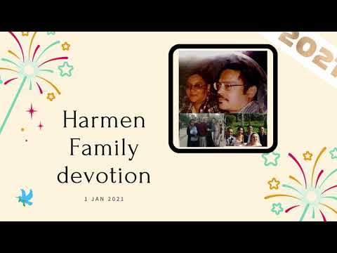 Daily Devotion Video by Enver Harmen and Family 01 Jan 2021 Day 280