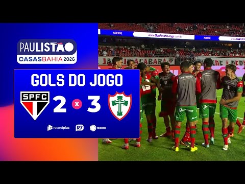 São Paulo 2 x 3 Portuguesa: confira os gols do jogo na narração de Cleber Machado