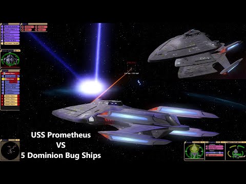 USS Prometheus VS 5 Jem'Hadar Fighters | Viewer Request | MVAM | Star Trek Bridge Commander Battle |