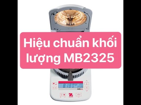 OHAUS | Moisture Analyzers | MB25 | MB23 | Weight Adjustment
