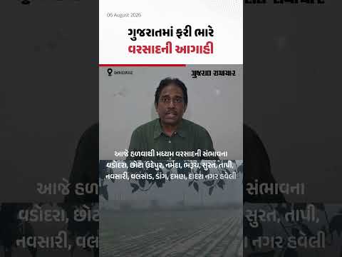 હવામાન વિભાગની મોટી ચેતવણી! આગામી 8 અને 9 ઓગસ્ટે આ વિસ્તારોમાં ત્રાટકશે ભારે વરસાદ હવામાન વિભાગની મોટી ચેતવણી! આગામી 8 અને 9 ઓગસ્ટે આ વિસ્તારોમાં ત્રાટકશે ભારે વરસાદ
