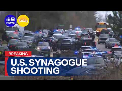 #BREAKING: Shooting at US synagogue and school | 9 News Australia