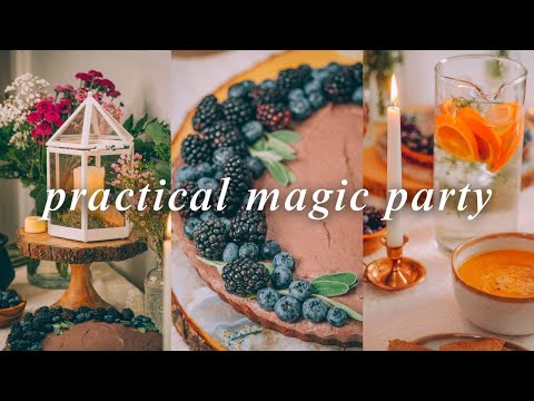 Magical Autumn Dinner Party 🍂🕯️✨ Fall Recipes & Decor, Practical Magic Vibes, Crescent Moon Wreaths
