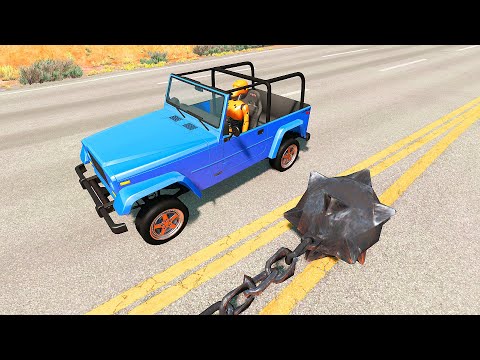 Spinners with Wrecking Balls vs Cars Compilation #6 - Beamng drive