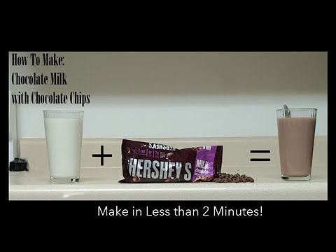 How to Make Chocolate Milk with Chocolate Chips!