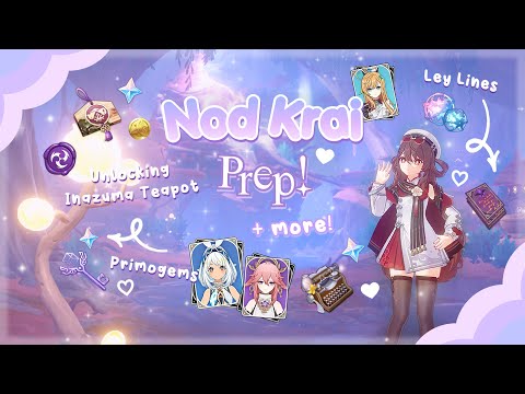 6 Days of NOD KRAI Prep! ☕ ݁ ˖╭╰⊹ ࣪restock, Inazuma exploration + more 💌 ⊹ ˖˚₊ cozy genshin gameplay