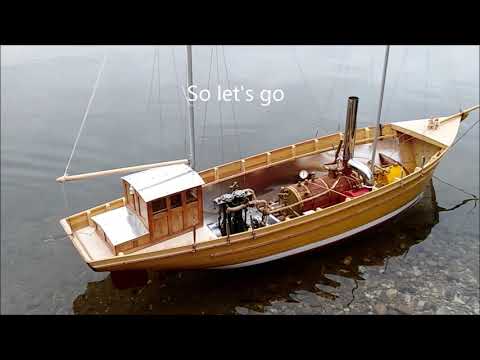 Building a big 1,5m wooden steamboat with a Stuart D10 twin steam engine