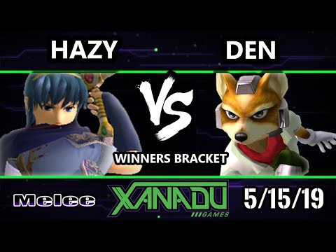 S@X 302 SSBM - hazy (Marth) Vs. Den (Fox) - Smash Melee Winners Round 2