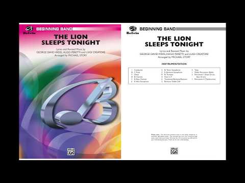The Lion Sleeps Tonight, arr. Mike Story – Score & Sound