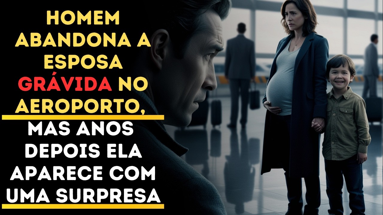 Homem Abandona a Esposa Grávida No Aeroporto, Mas Anos Depois Ela Aparece Com Uma Surpresa