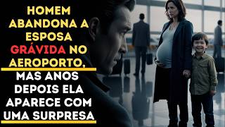 Homem Abandona a Esposa Grávida No Aeroporto, Mas Anos Depois Ela Aparece Com Uma Surpresa