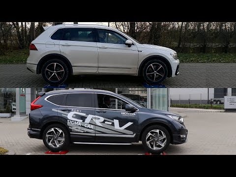 SLIP TEST - Volkswagen Tiguan 4Motion vs Honda CR-V Real Time AWD - @4x4.tests.on.rollers