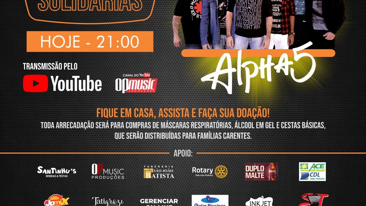 Live Solidária Banda Alpha Cinco #fiqueemcasa #cantecomigo João Pinheiro MG