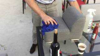 OUTFLEXX Dekokissen, flanelle, Sunbrella, 45 x 45 cm, mit Reißverschluss