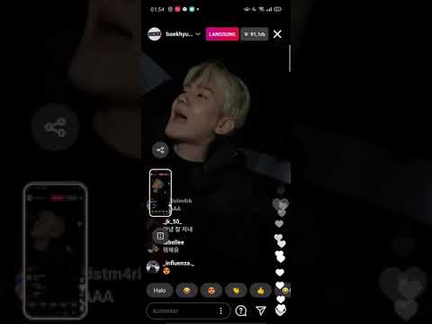 BAEKHYUN ( EXO ) LIVE INSTAGRAM | SINGING AND SINGING EXO SONG