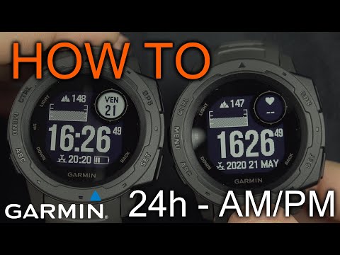 How to Change Garmin Instinct Time Display Mode (AM/PM / 24h)