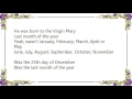 Chris Isaak - Last Month of the Year Lyrics