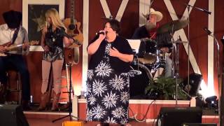 April Sanders sings Don't Touch Me at Gladewater Opry 6 27 15