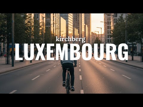 Biking Through Kirchberg Luxembourg 🚴‍♂️ | 4K City Ride