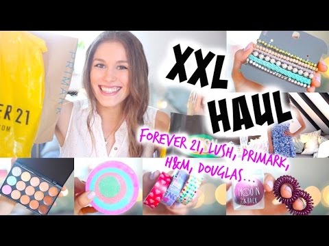 XXL SHOPPING HAUL + TRY ON ♡ Forever21|Lush|Primark|Douglas und mehr| BarbieLovesLipsticks Video