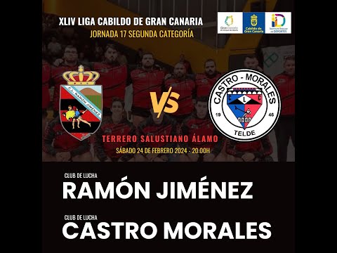LUCHA CANARIA  CL Ramón Jiménez - CL Castro Morales. Terrero Salustiano Álamo .Sábado 24/02/2024