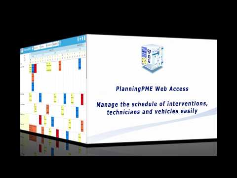 Manage the schedule of interventions, technicians and vehicles easily - PlanningPME Web Access
