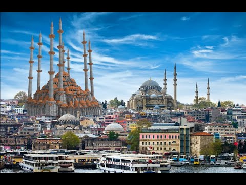 Original Ottoman mosque design with section views: