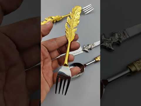 Stainless steel cutlery set, designer shape