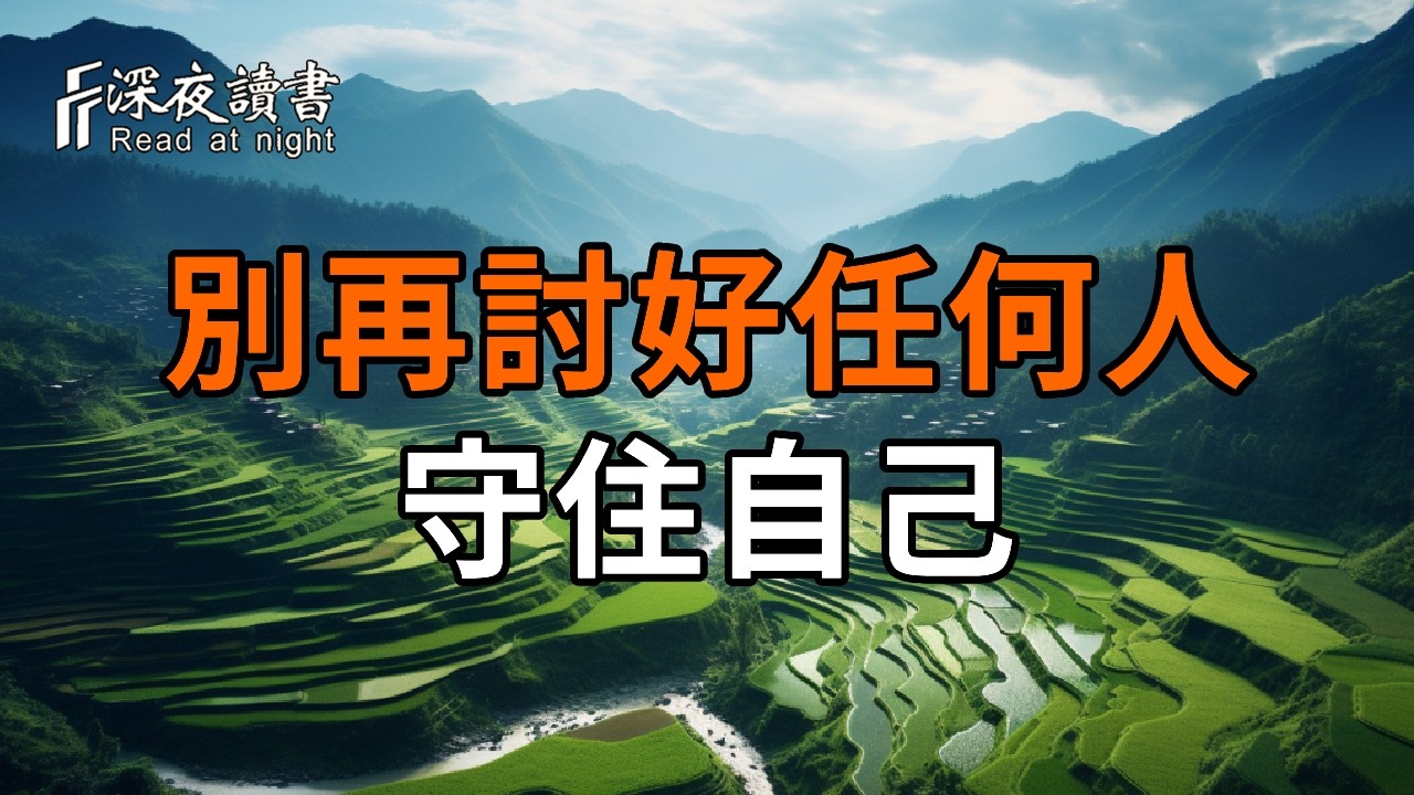 人到晚年，別再討好任何人，守住自己才是最大的體麵【深夜讀書】#人生感悟 #正能量 #情感 #晚年幸福 #?