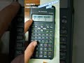 Casio Fx 100ms Calculator How To Convert Sd Mode Shorts Calculator