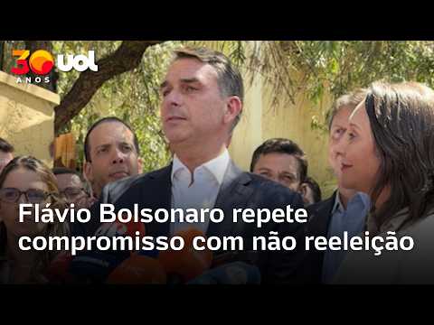 Flávio Bolsonaro repete compromisso com não reeleição: “Vai acabar”